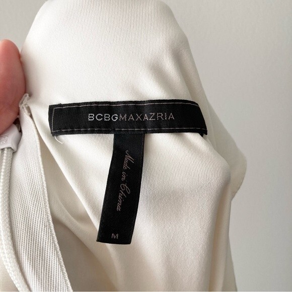 BCBGMaxAzria Lace Inset Dress‎ White/Cream M - Picture 4 of 6